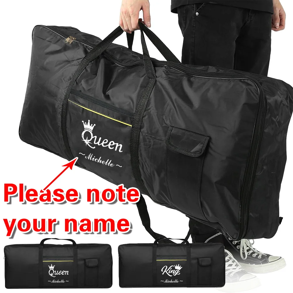 

Customized Name 61 Keys Nylon Electronic Organ Bag Instruments Accessories Durable Double Zipper Piano Dustproof Package