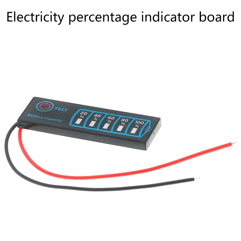 1Pcs DC5V-30V Battery Level Indicator Lithium Battery Phosphate Lead-Acid Battery Capacity Display Tester Module Voltage Meter