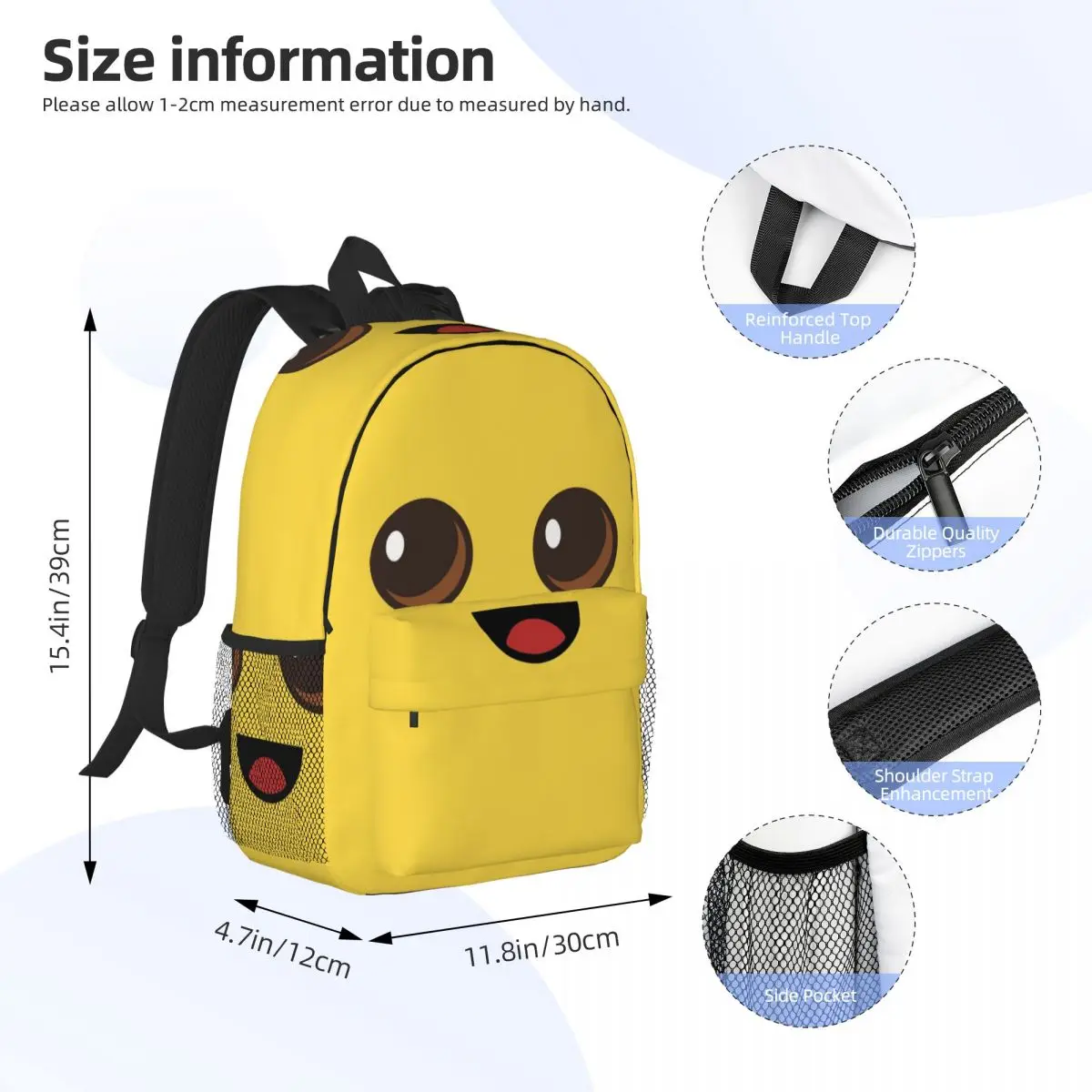 Peely Victory Royale Banana Backpack Student Boys Girls BookBag Men Women School Bag Laptop Shoulder Bags