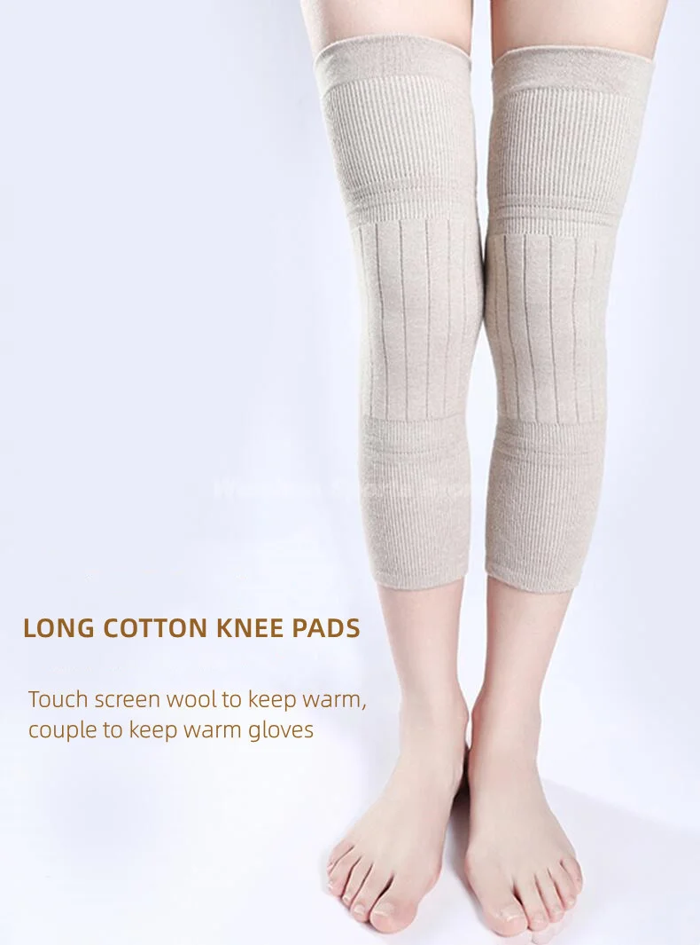 Cashmere Leg Warmers Thermal Knee Pad Knee Support Joint Pain Knee Sleeve Prevent Arthritis Warm Protector Cushion Anti Cold image 5