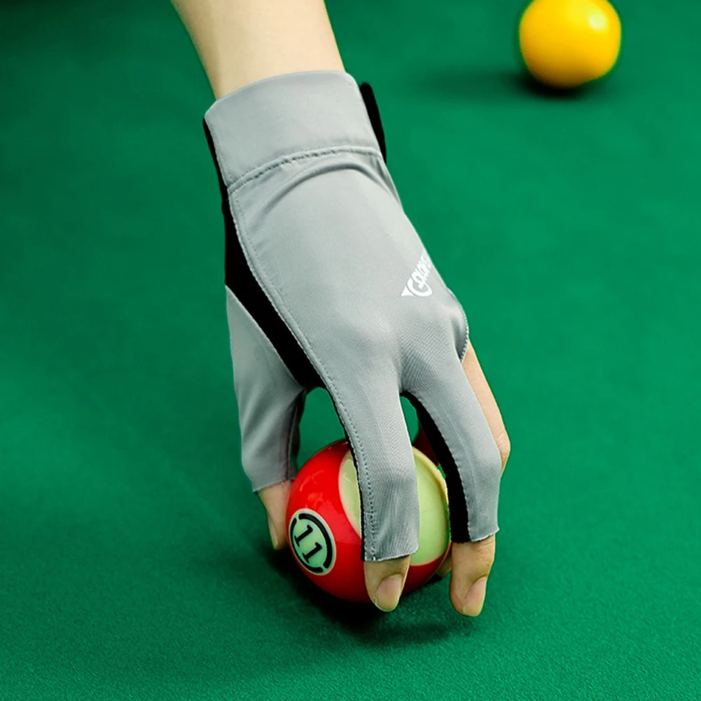 1 PC Professional Snooker Billiard Glove Breathable Non-slip Wear-resistant Split-finger Billiard Training Gloves Accessories