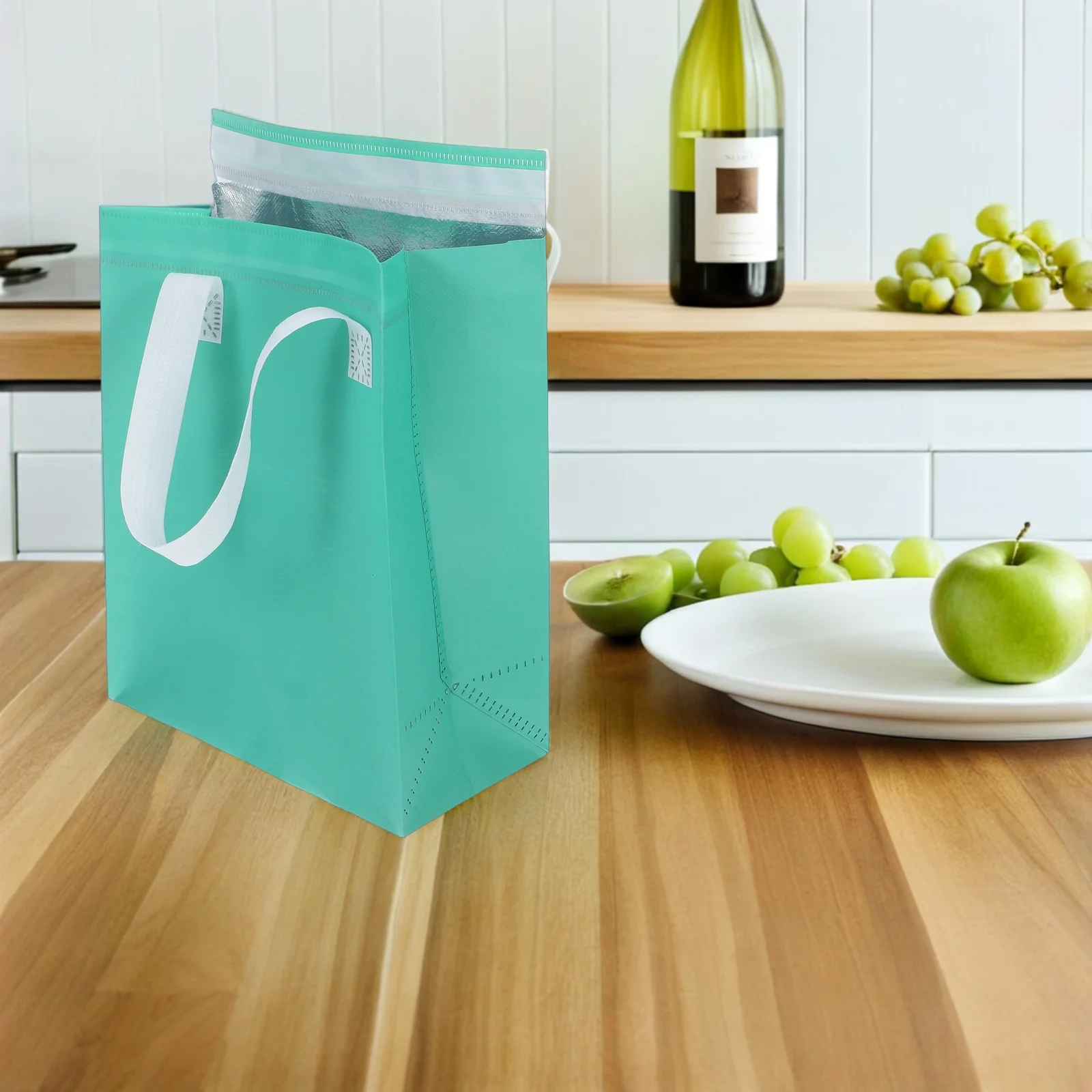 

50pcs Insulated Takeaway Bags Waterproof Foil Pouches Food Storage Sealable Cooler Packaging Aluminum Lining for Picnic Camping