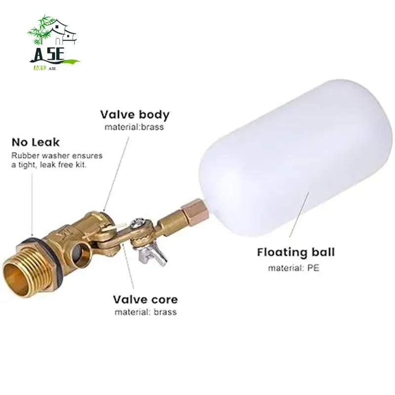 

A05E-1/2 дюйма поплавковый клапан, поплавковый клапан для воды для автоматического заполнения поплавкового клапана для пруда, для резервуаров для скота, аквариумов