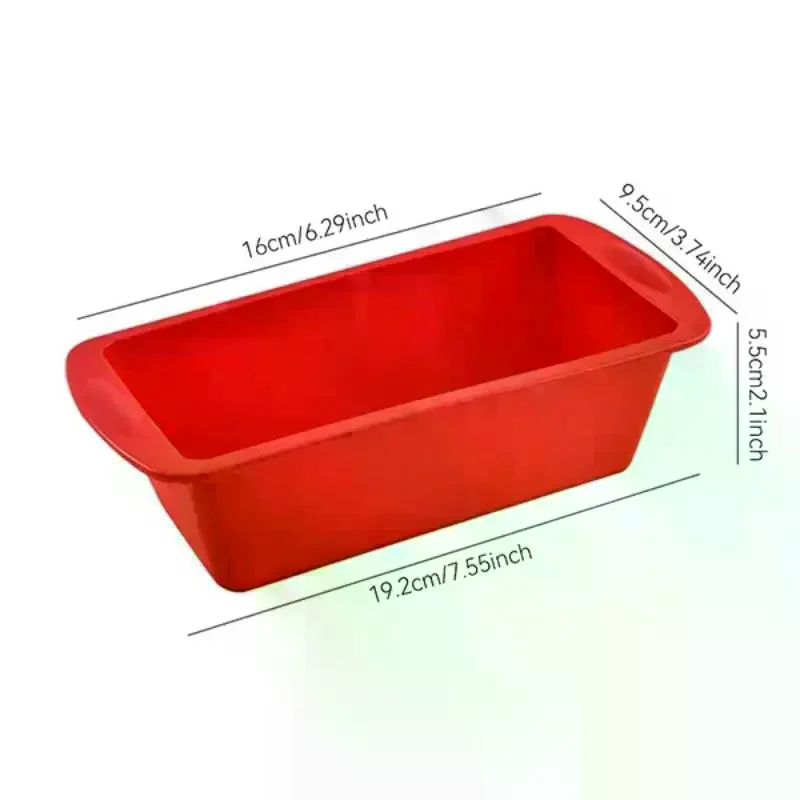 1/4Pcs Household Rectangular Silicone Mold Candy Toast Mould Easter Bread DIY Kitchen Supplies Cake Bakeware Pan Baking Tools