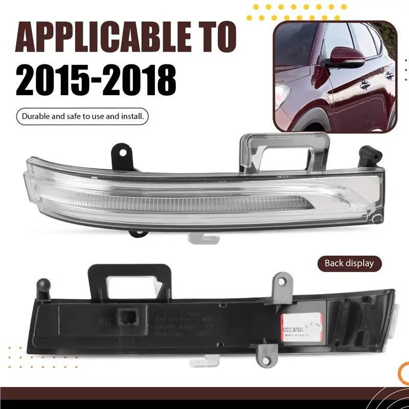 LED Rearview Mirror Side Light Turn Signal For Tucson 2015-2018 Car Accessories