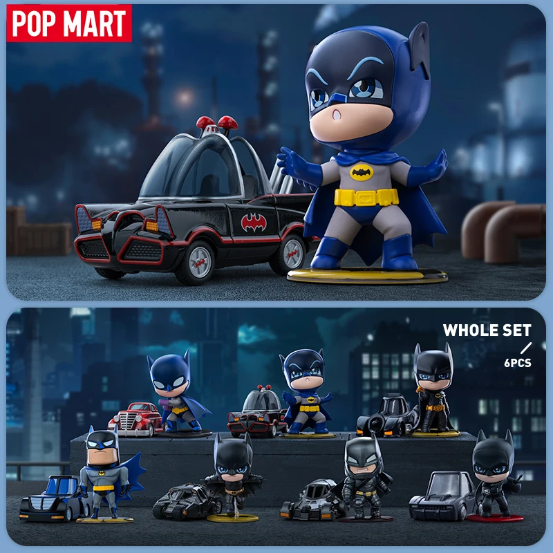 POP MART DC Batman 85th Anniversary Series Figures Mystery Box 1PC/6PCS POP MART Blind Box Action Figure Cute Toy