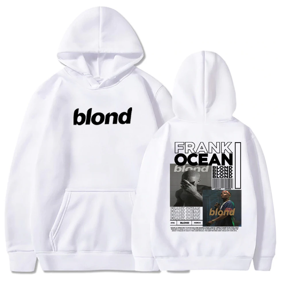 Unisex Frank Oceano Loiro Hoodie, álbum Hoodie, oceano Merch, presente do fã, pulôver Tops, Streetwear