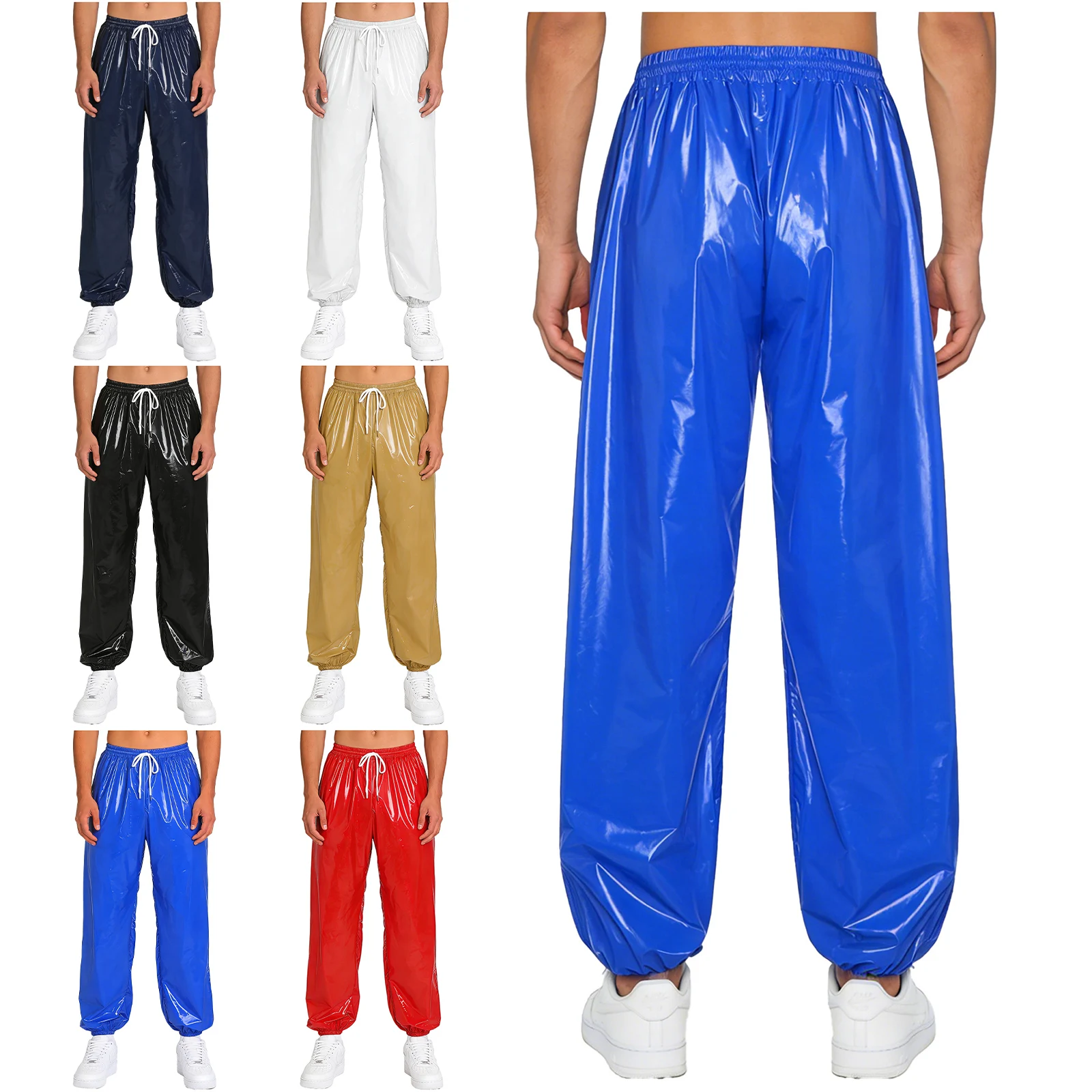 Men Waterproof Diaper Covers Pants Track Trousers Pants Leakproof Adaptive Jogger Pants for Special Need Cycling Wear Long Pants - Image 5