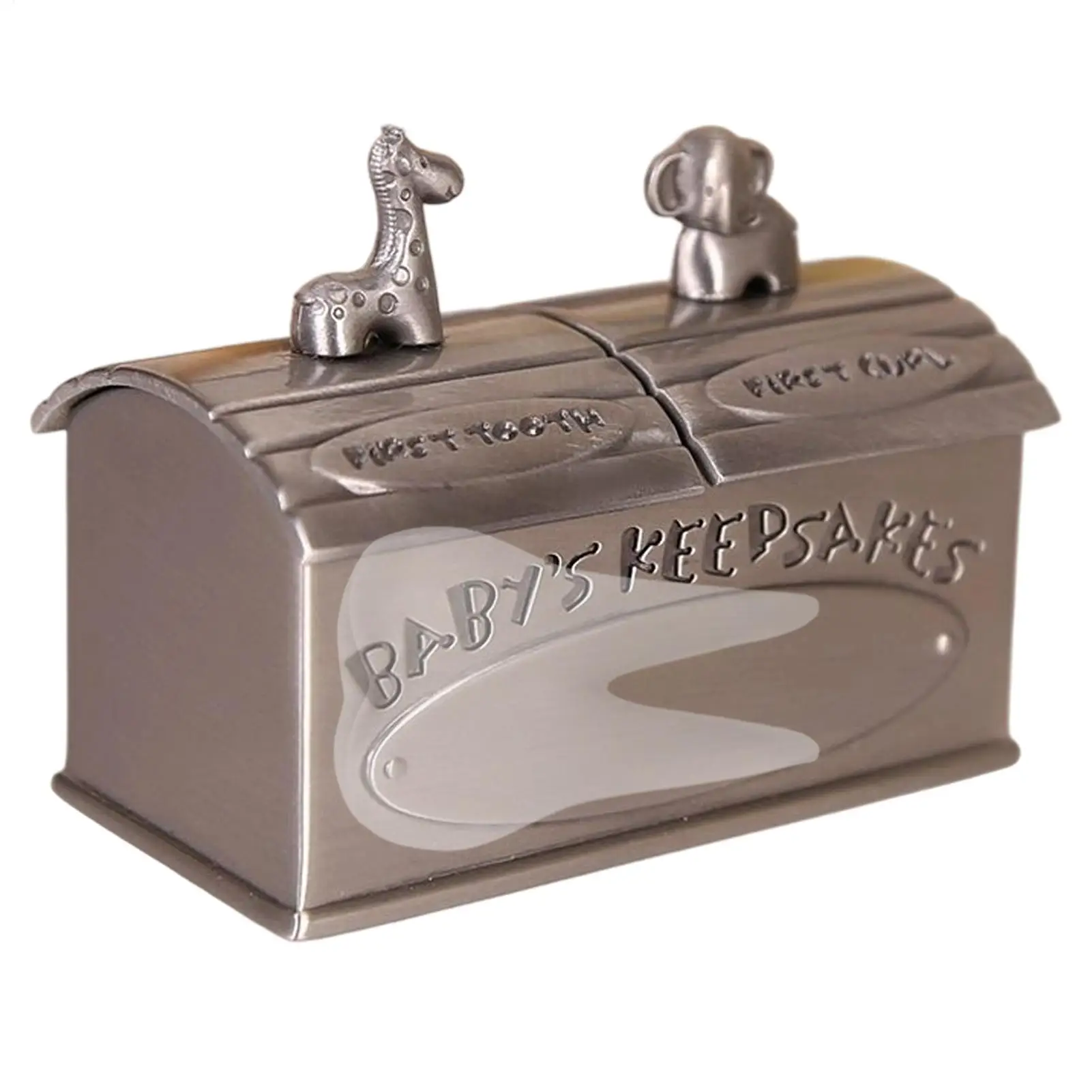Erste Zahn Andenken Box Zink-legierung Zahn Fee Box Niedlichen Tier Design Elegante Memory Dose Für Kind Baby Mädchen Jungen Kleinkind Dusche