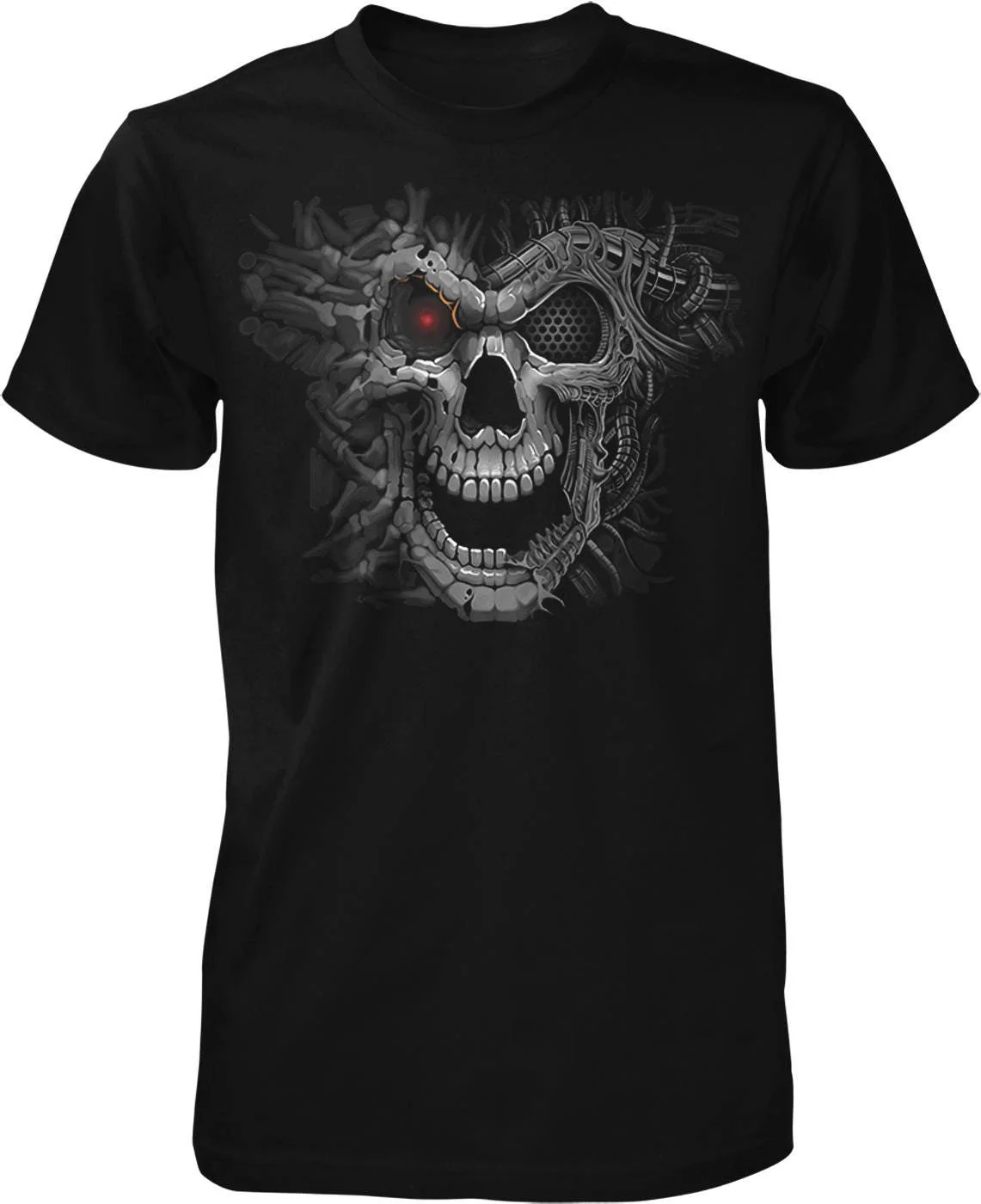 Cyborg Skull Men's T shirt NOFO_01090