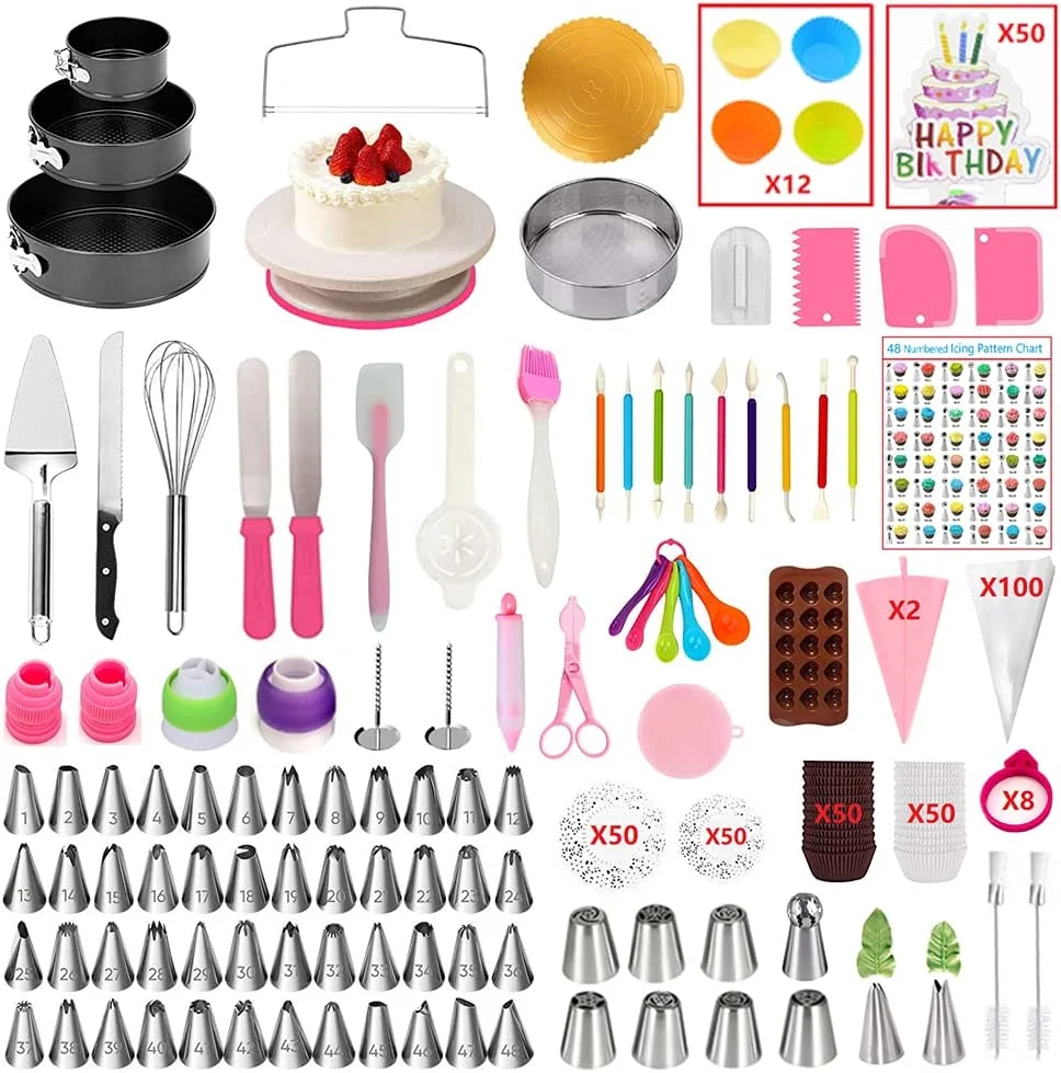 

Exquisite DIY Cake Tools Stainless Steel Decorative Accessories Kitchen Gadgets Russian Cake Decorating Kit