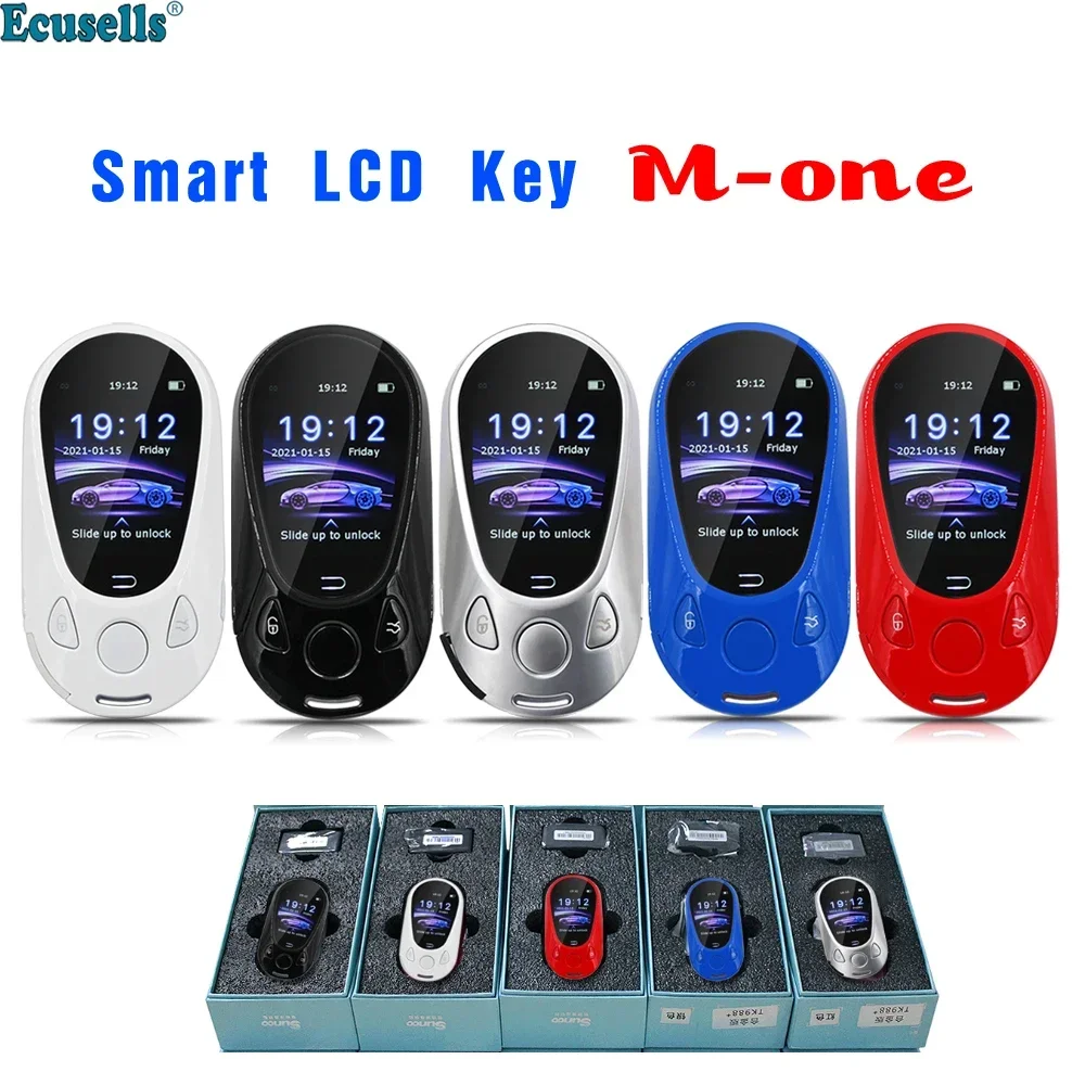 

New M-one Smart LCD Car Remote Key for BMW MB Audi Land Rover Toyota Lexus Hyundai KIA All Cars with Engine Start Stop