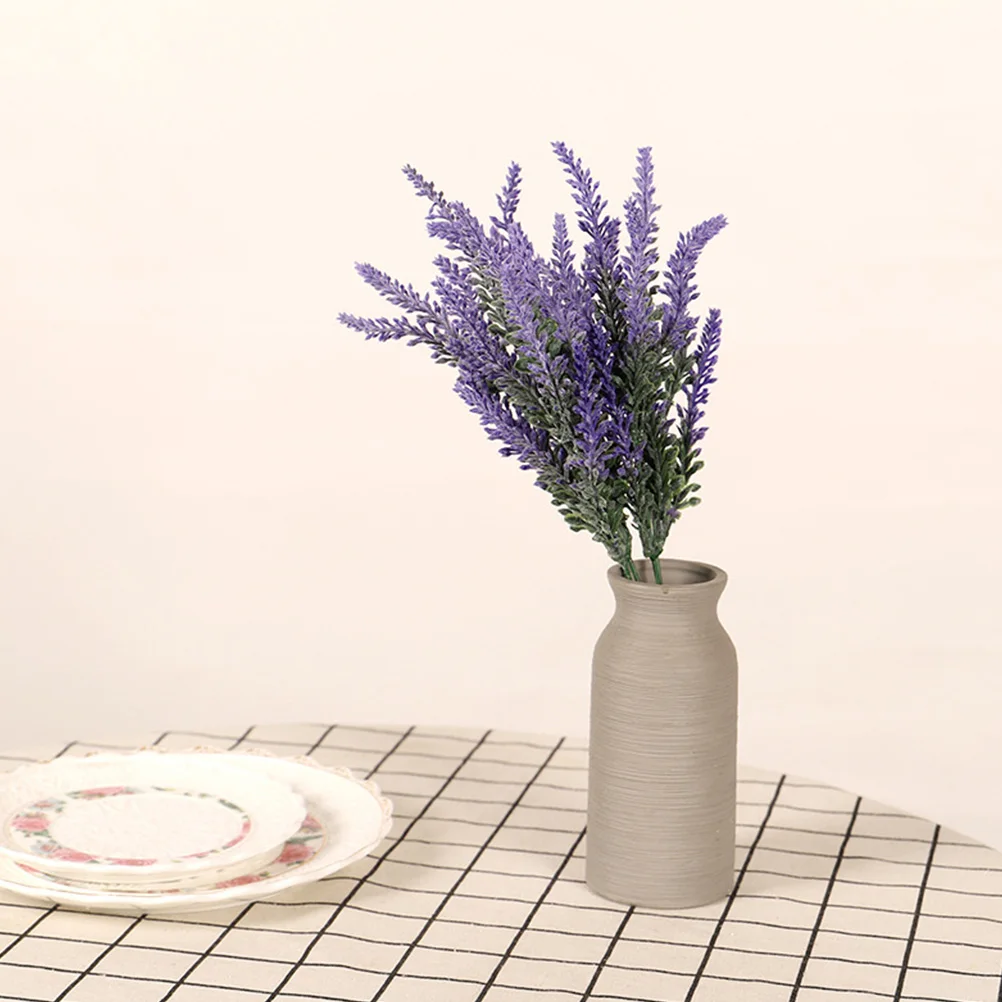 

4pcs Artificial Green Plants Fake Lavender Faux Simulated Decor Wedding Party nament Home Photography Props Plant Design