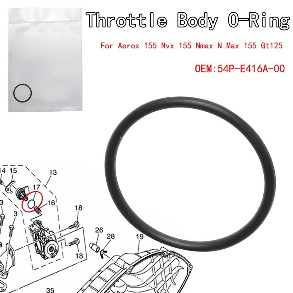 

Throttle Body Isc O-Ring Fit For Aerox 155 Nvx 155 Nmax N Max 155 Gt125 MTO7 MW125 YZF-R3A 54P-E416A-00