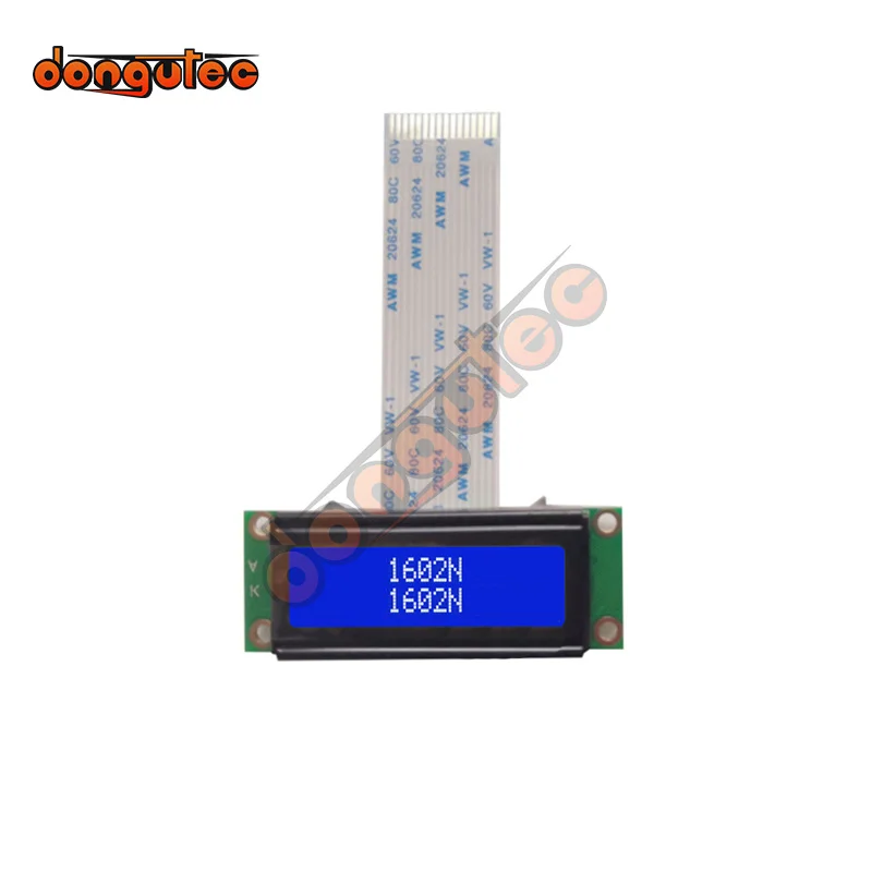 5V 1602 1602N LCD Screen AIP31066 or EQV Blue English/Russian