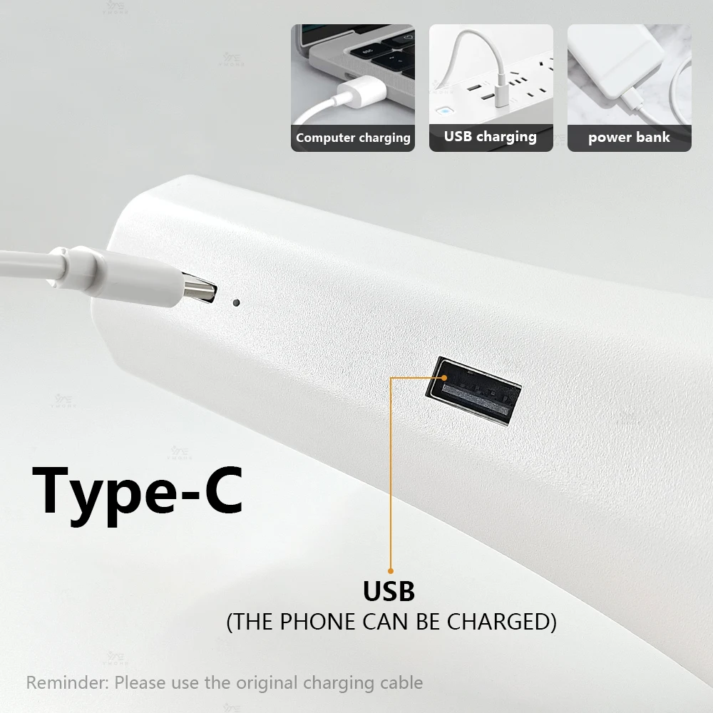 Rechargeable Study Desk Lamp Office Night Light Dimmable Led Light Bedside Touch Reading Table Lamp Eye Protection for Student