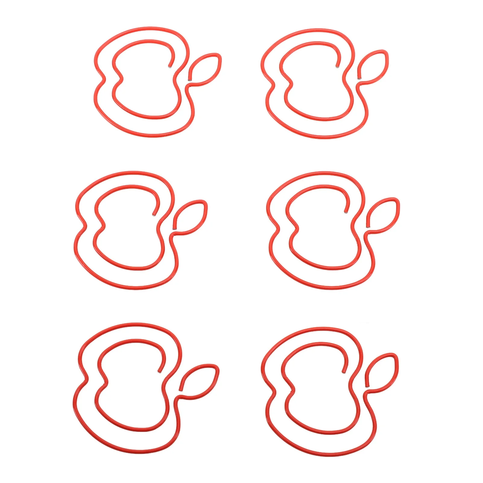 100pcs Fruit Paper Clips Cute Bookmark Pare Clips Portable Funny Small Paper Clips with Transparent Box for School Office