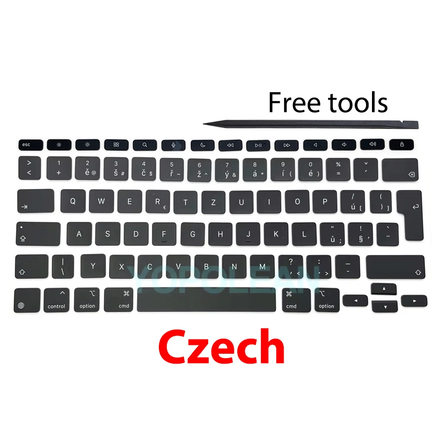 New A2974 A3340 Key Keycaps Keys Cap Black For iPad Pro 13