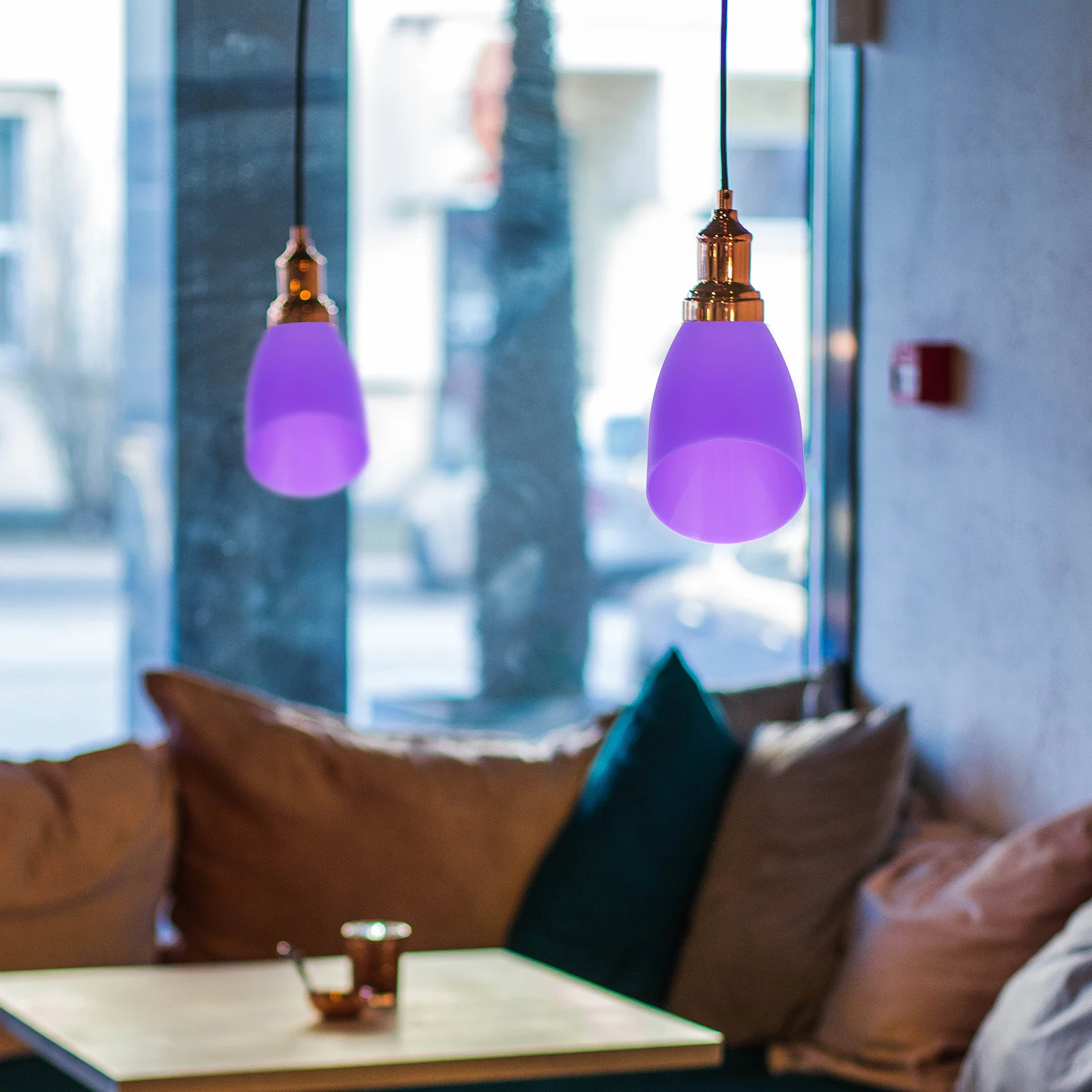 

Horseshoe Lampshade Scalloped Desk Colored Purple Light Pendant Shade Plastic Lampshade Table Lamp Shade Multi Head Lamp Shades