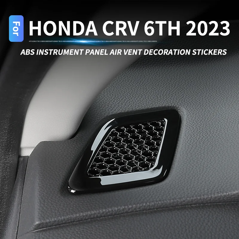 

For Honda CR-V CRV 6th Gen 2023 2024 2025 ABS Car Dashboard Conditioning Air Vent Outlet Trim Cover Interior Accessories