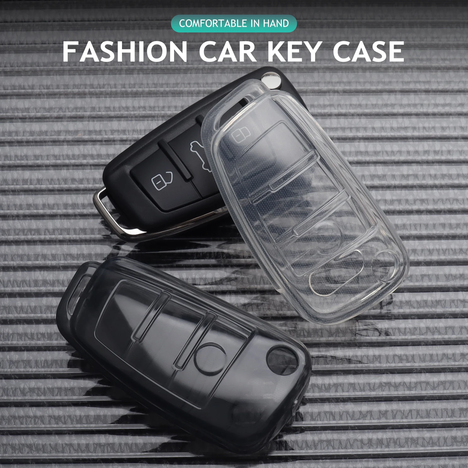 

Soft TPU Car Key Case for Audi A1 A3 8P A4 A5 A6 C7 A7 S3 S7 S8 R8 Q2 Q3 Q5 Q7 Q8 SQ5 TT RS3 RS6 Audi Key Cover Shell Protector