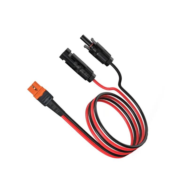 1PCS MC4 to XT60I-F  with Signal Pin Cable, Solar Panel to Portable Power Station Charging Wire, 12AWG Pure Copper