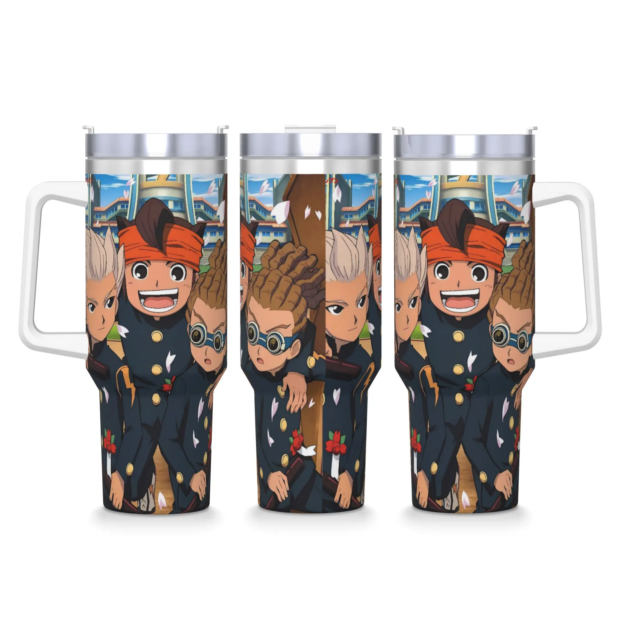 

Inazuma Eleven Axel Blaz gouenji Stainless Steel Tumbler With Straws and Lid Large Car Mugs Cold and Hot Water Bottle
