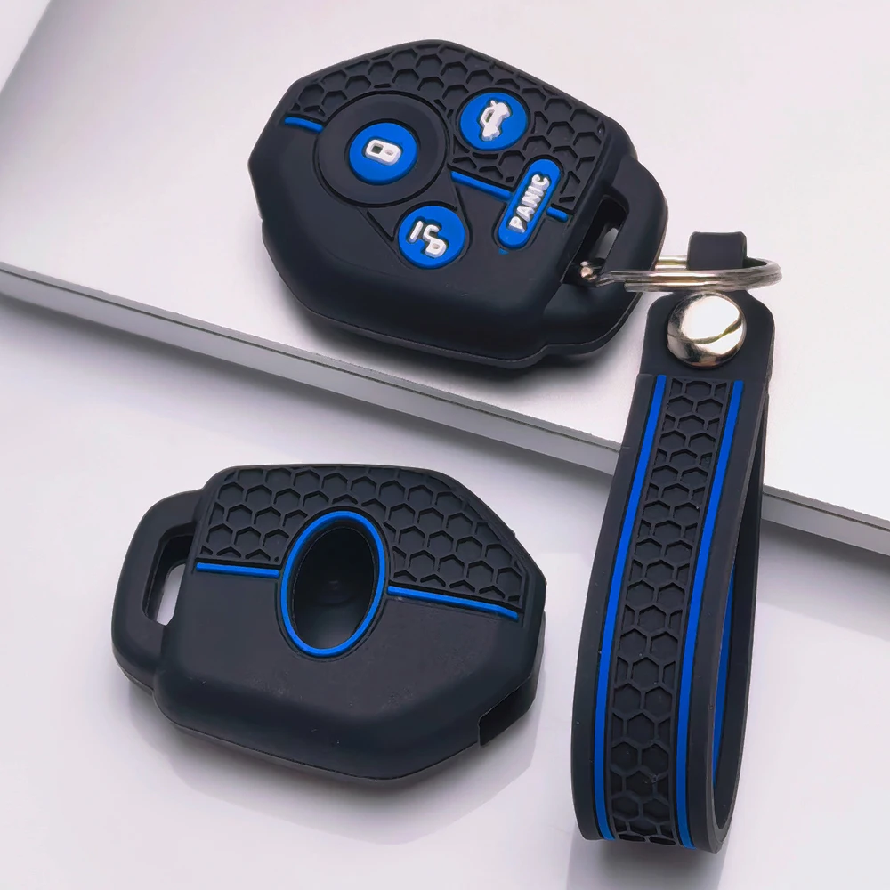Key Fob Cover for Subaru Forester Impreza WRX STI Legacy Outback BRZ XV Anti-Scratch Shockproof Soft Grip Button Friendly