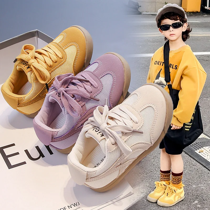 

Детские спортивные кроссовки весна 2026: новые, с двойной сеткой, дышащие, модные, для девочек и мальчиков, одинарные, для малышей