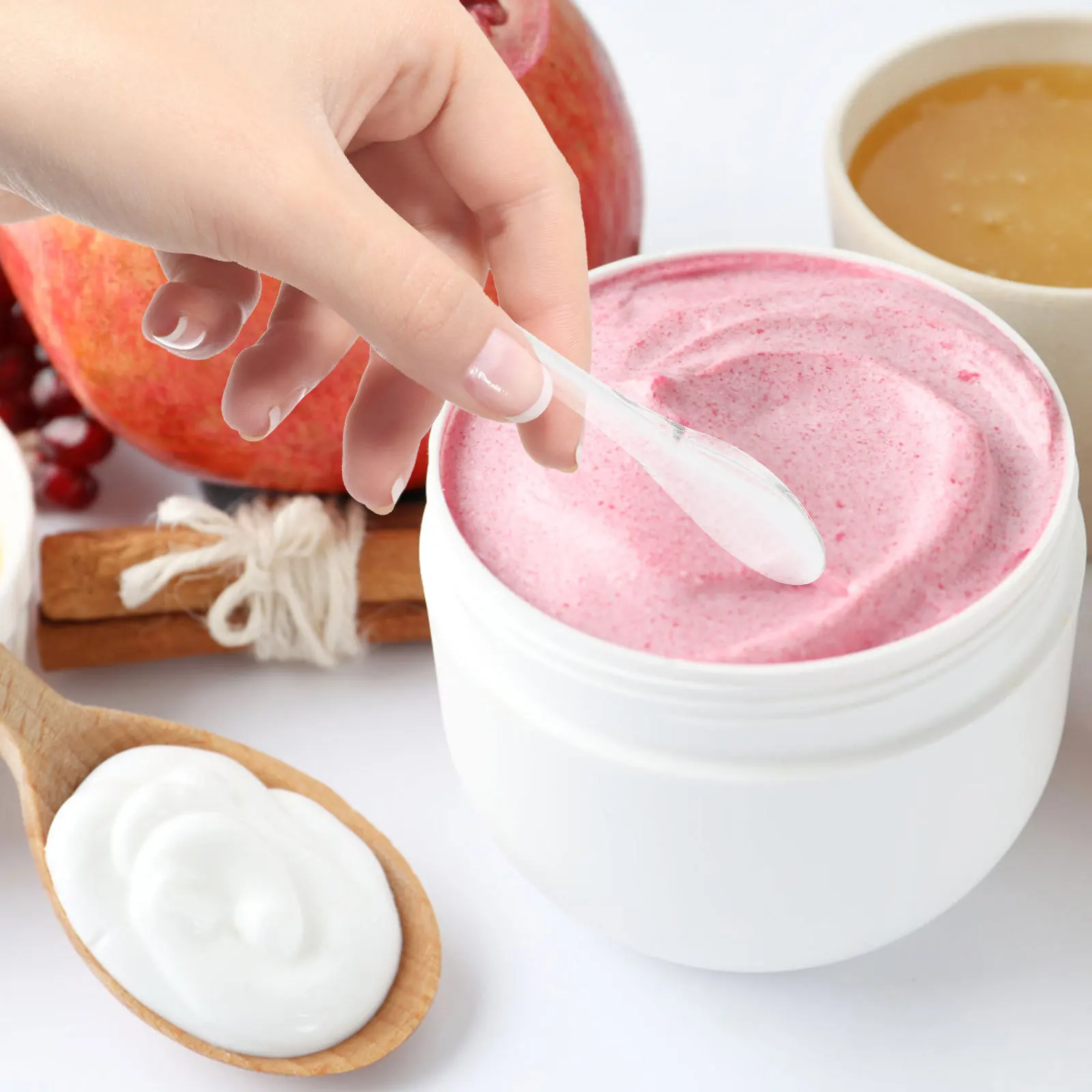 5Pcs Eye Cream Spoons Professional Zinc Alloy Eye Massage Tool for Dark Circles Wrinkles Puffiness Relief Portable Facial