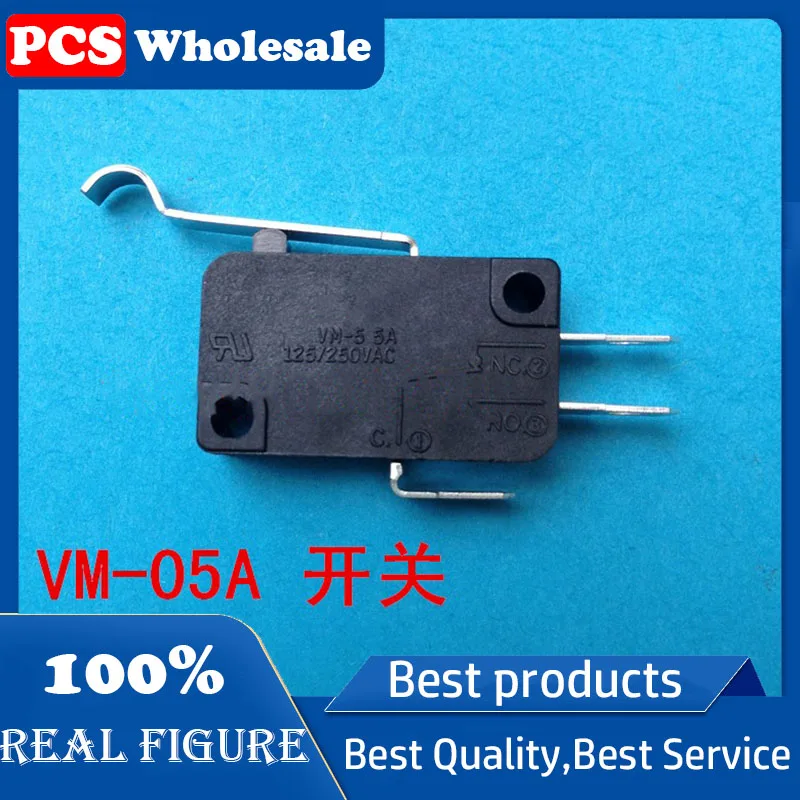 Taiwan imported microswitch tripin with bent handle 250V5A UL certified switch VM-05S-04D0-Z