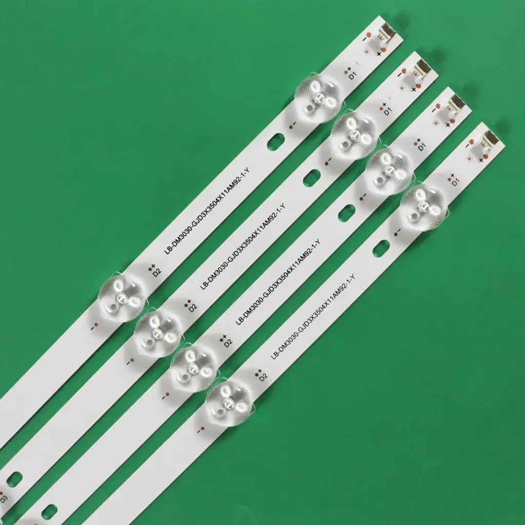 4 個 LED バックライトストリップフィリップス 50PUS6504/12 50PUS6554/12 50PUS6554 50PUS6504 LB-DM3030-GJD3X3504X11AM92-1-Y