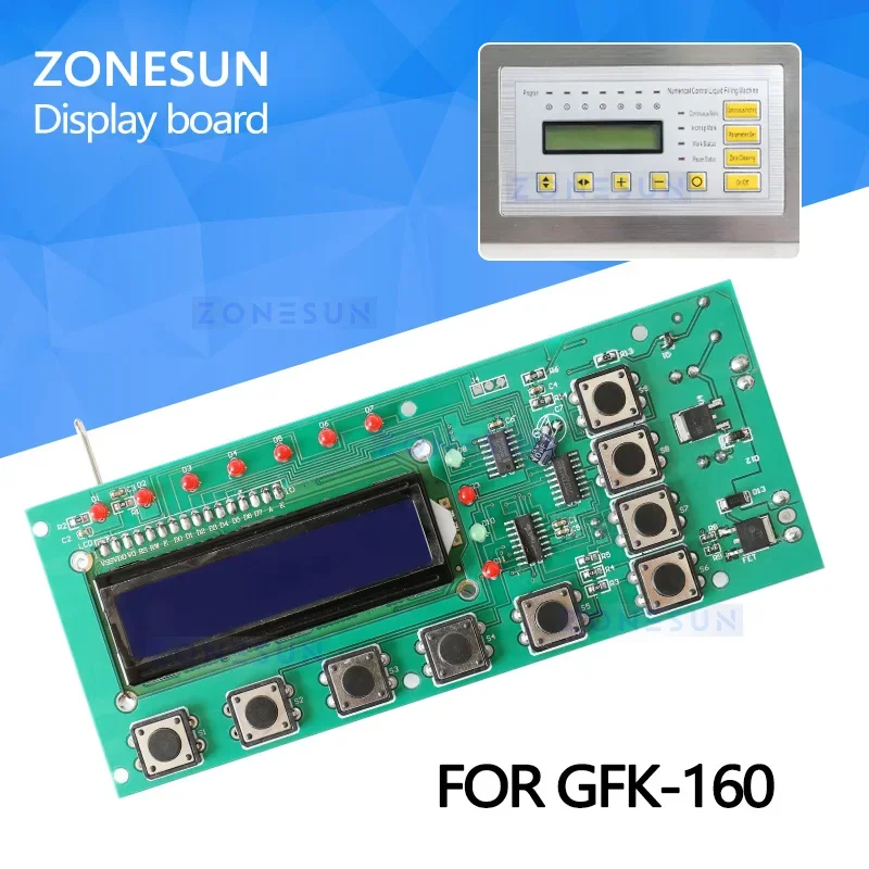 แผงวงจร ZONESUN สำหรับเครื่องบรรจุของเหลว GFK-160