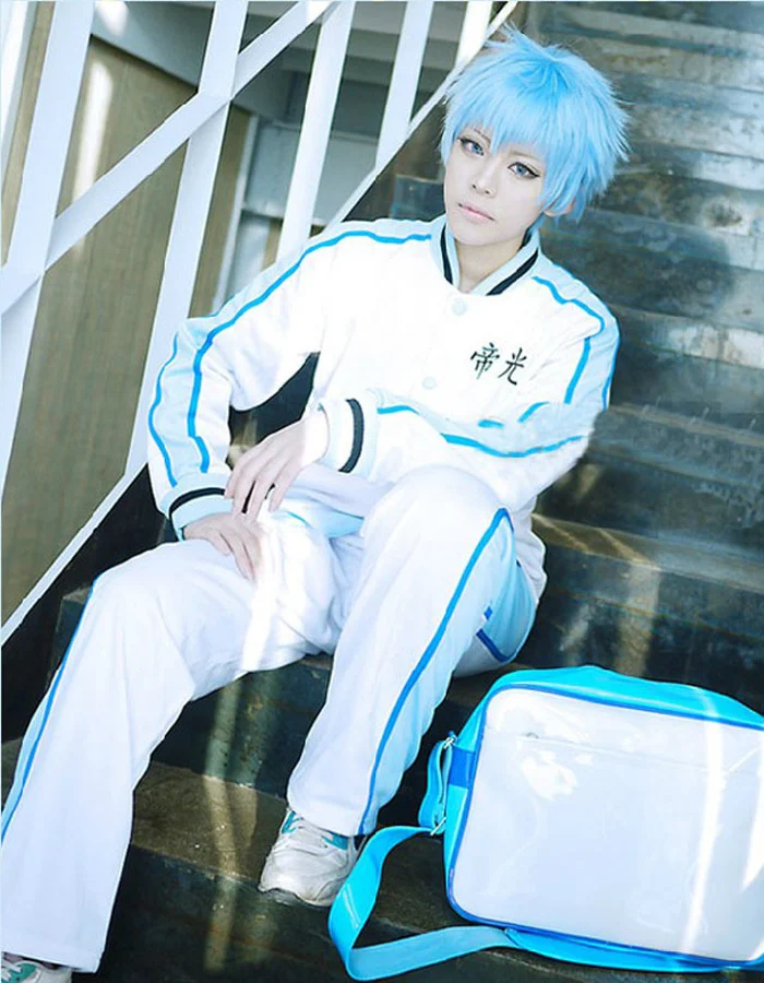 Kuroko no Basuke Teiko School Basket Ball Team Jacket Coat + Long Pants Whole Set Uniform Cosplay Costume Unisex Sportswear