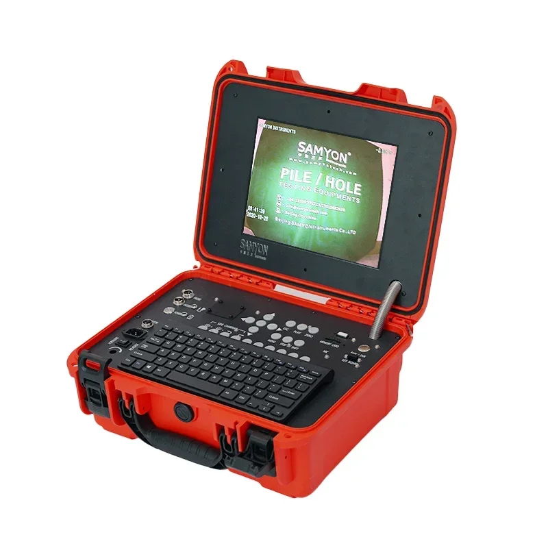 

2025 hot sale 300m dual camera diameter 73mm under well inspection high quality image whole set automatic borehole camera