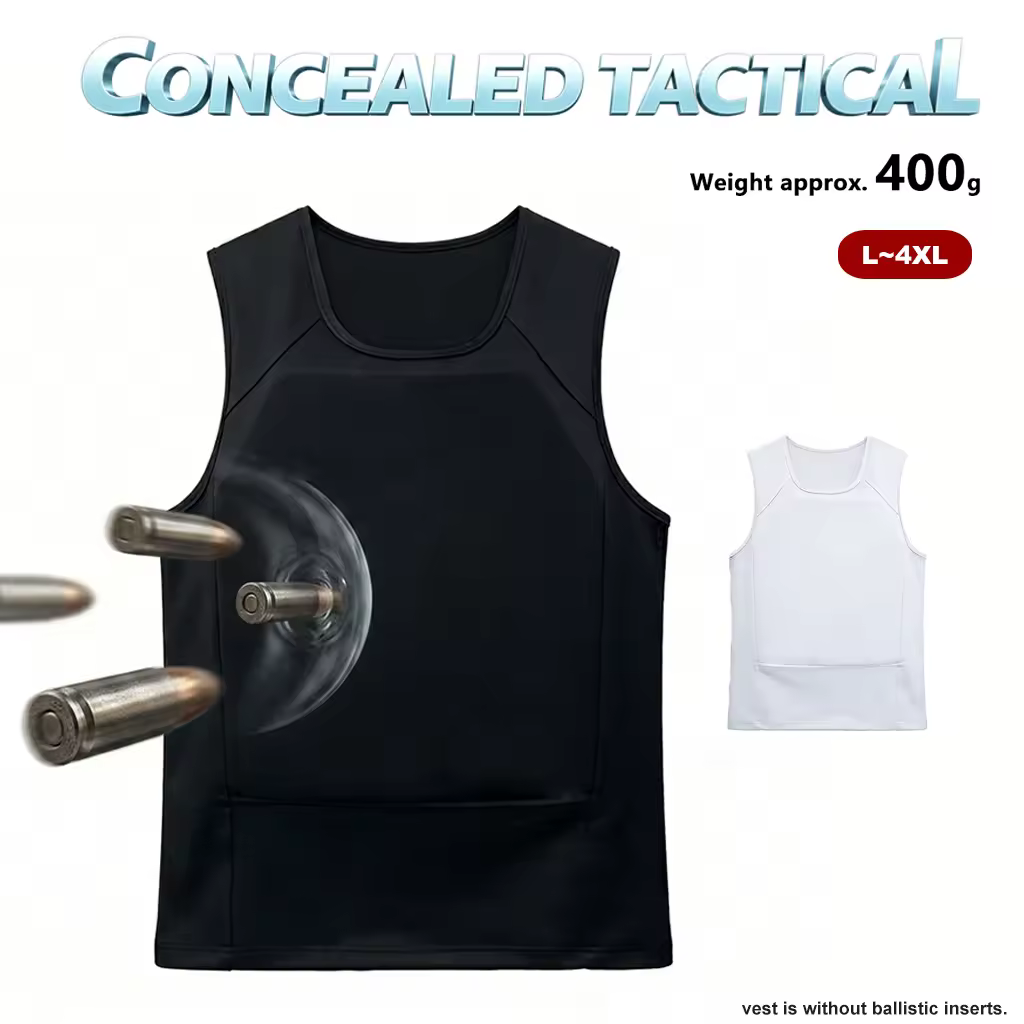 Tactical Vest Concealable Armor Undershirt Sleeveless Airsoft T-Shirt