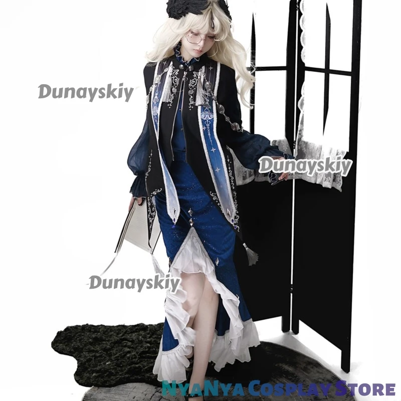 ‌ ‌ ‌ ‌ ‌ Wuthering Waves Cartethyia Lolita Gothic Witch Хэллоуин Косплейコス pronto Аниме Наряд Вечеринка Карнавал Хэллоуин Косплей ‌