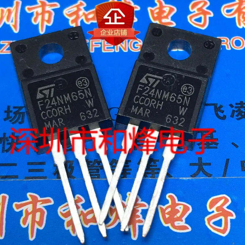 5PCS-10PCS F24NM65N STF24NM65N  TO-220F 650V 24A On Stock  New And Origjnal