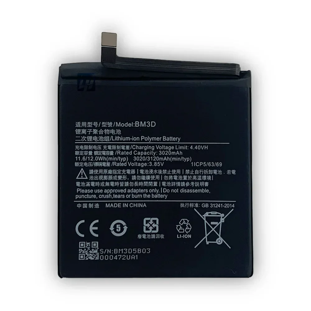 BM3D 3020mAh Battery For Xiaomi Mi 8 SE Mi8 SE Mi8SE BM3D High Quality Phone Replacement Batteries + Tools