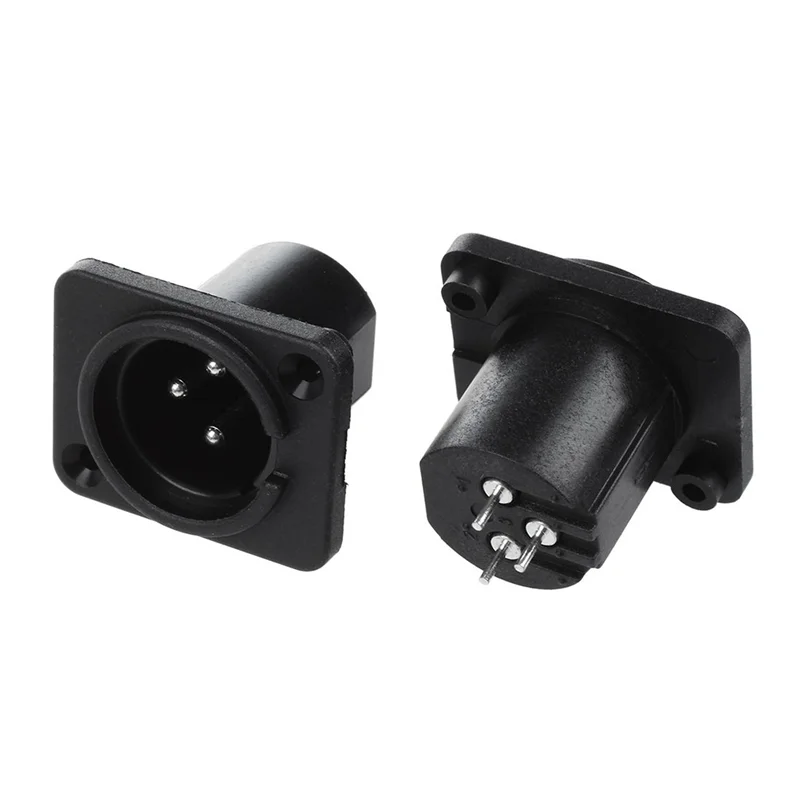 

AB46-XLR Штекерный прямой разъем для монтажа на панели, 30 шт.