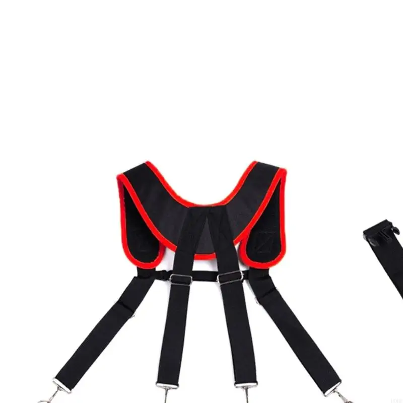   Professional Hanging Tool Bag With Reinforced Nylon Fabric And Multiple Storage Pockets For Carpenters Plumbers