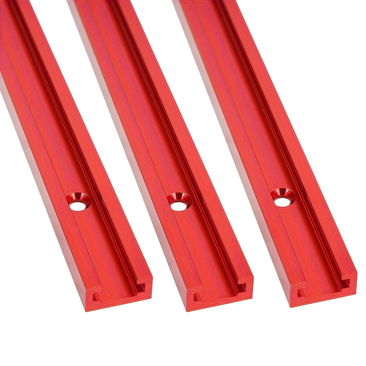 Imagem -04 - Carpintaria Chute Rail T-track T-slot Miter Track Jig t Screw Fixture Slot Serra de Mesa Roteador Mesa Ferramentas Faça Você Mesmo 600 mm 19x95 Milímetros Peças