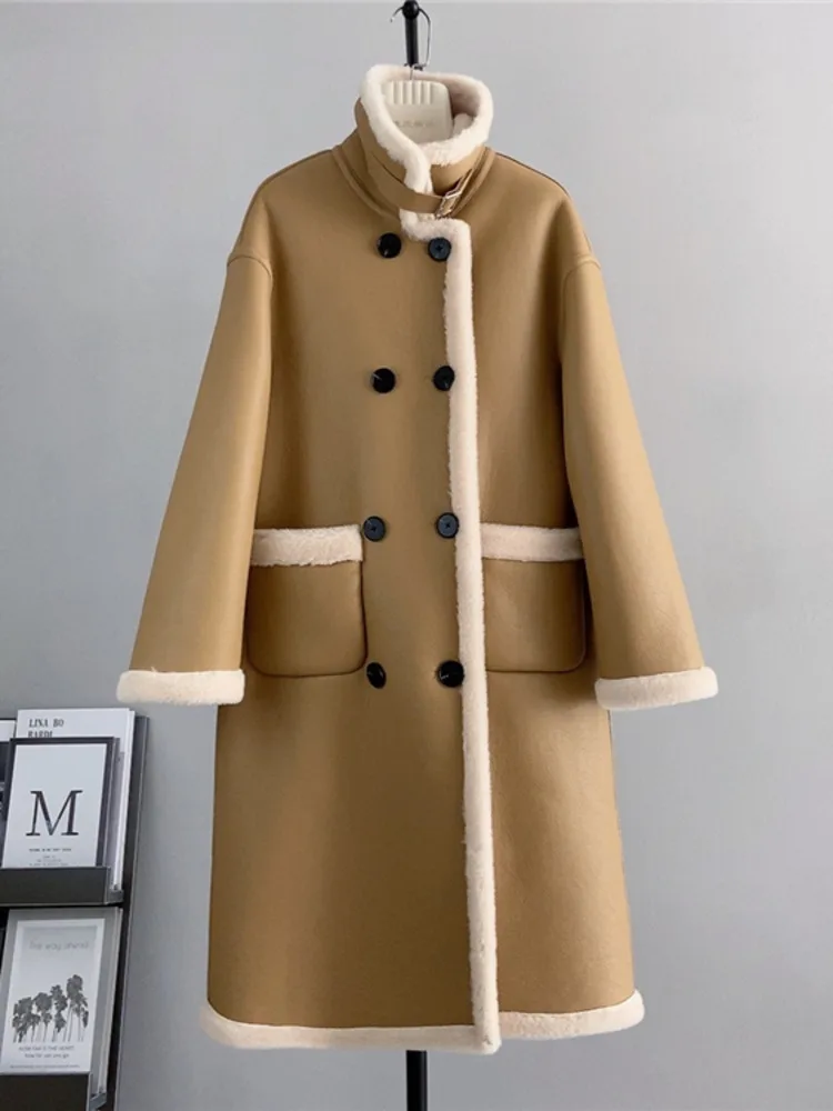 BZVW Double Versatile Wool Overcoat Women's Clothing 2023 Autumn Winter New Fashion Designer Long Jacket Female Trend 25X2453