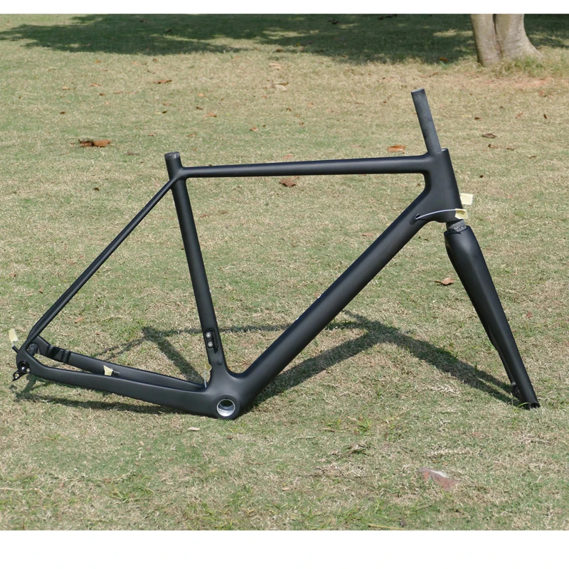 

A20 Полностью карбоновый черный матовый велосипед для велокросса Дисковый тормоз BSA Велосипедная рама 12*142 мм через ось + вилка 12*100 мм через ось