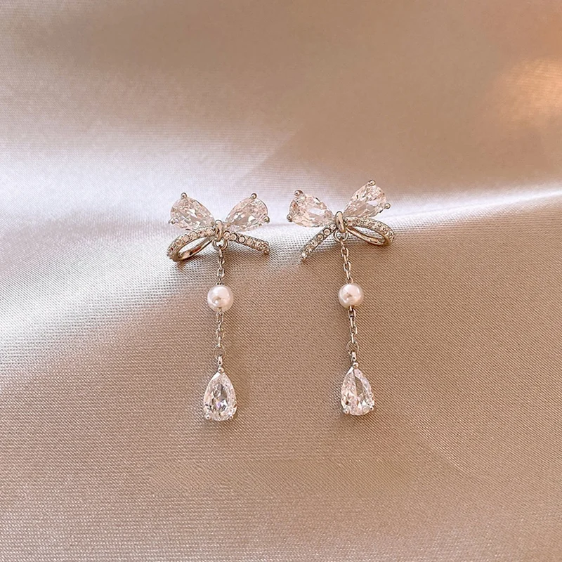 saptefamou-silver-zircon-knot-earrings-women's-extremely-beautiful-unique-elegant-fashion-jewelry-ear-decor