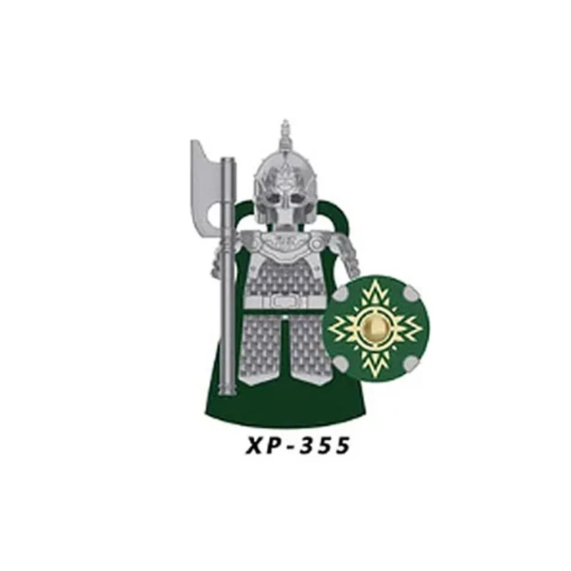 MOC Medieval Building Block Figure Knights Soldier Shield Fountain Guard Lancer Archer Sword Weapon Spear Accessory Toy Gifts