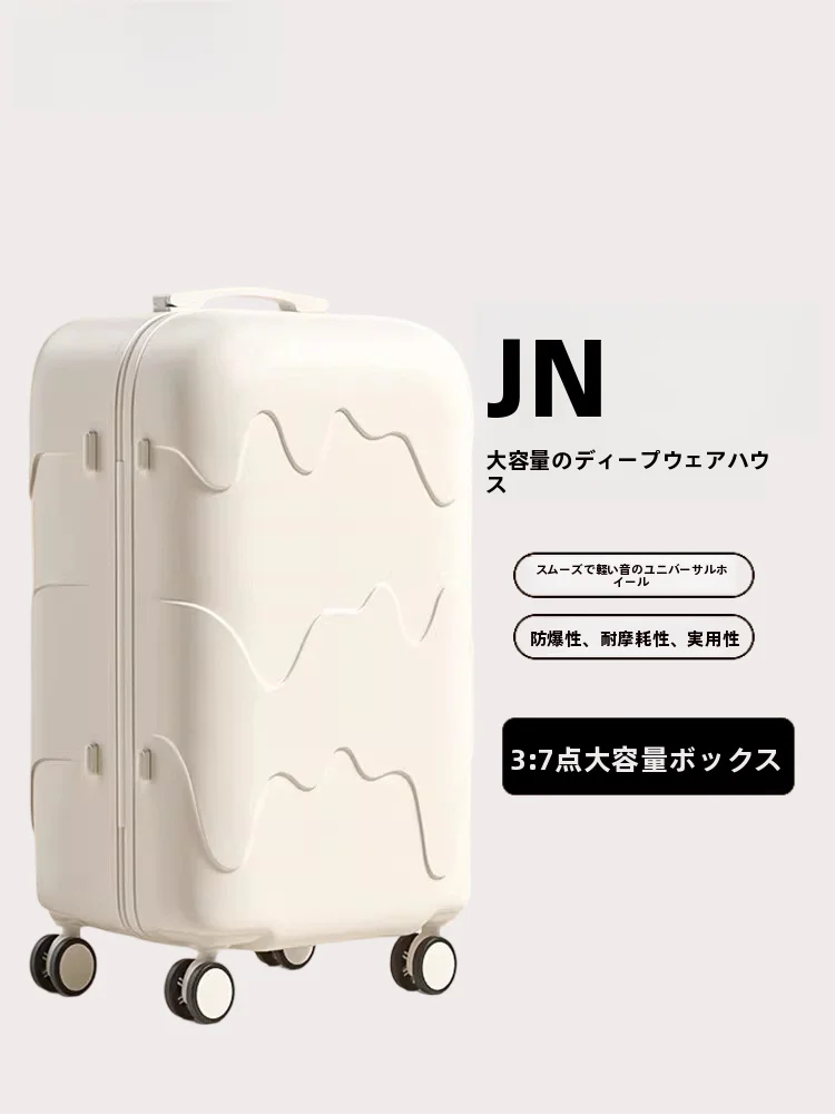 カレットクロコダイルブランド-24インチ-大容量荷物用厚手プルトラベルスーツケース-耐久性のあるハードシェル-トレンディスタイル