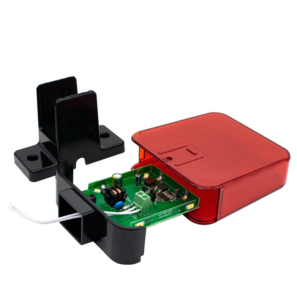 LED Wall Mount Emergency Strobe Light – Outdoor 12V 24V 220V Universal Flashing Signal Alarm & Warning Lamp