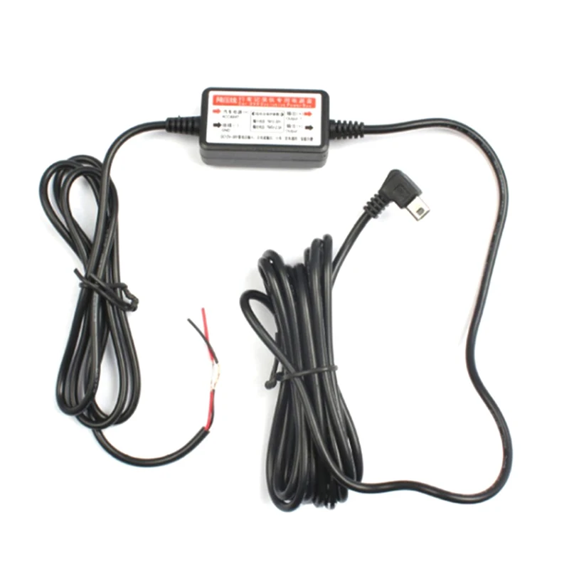 Mini / Micro USB Port Wire Cable Car Charger Kit Step-down Cable 12v to 5v For Camera Recorder DVR Exclusive Power Supply Box