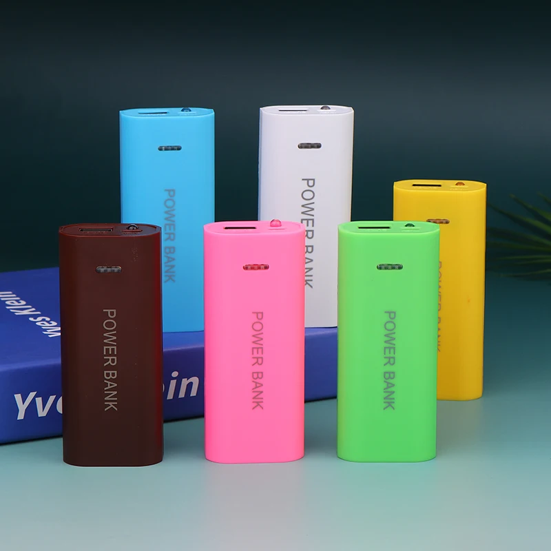 (BBQ4)Portable Power Bank Case DIY 2Cell 18650 Battery Box For Smart Phone Charge 5V 1A For 18650 Battery With Indicator Light